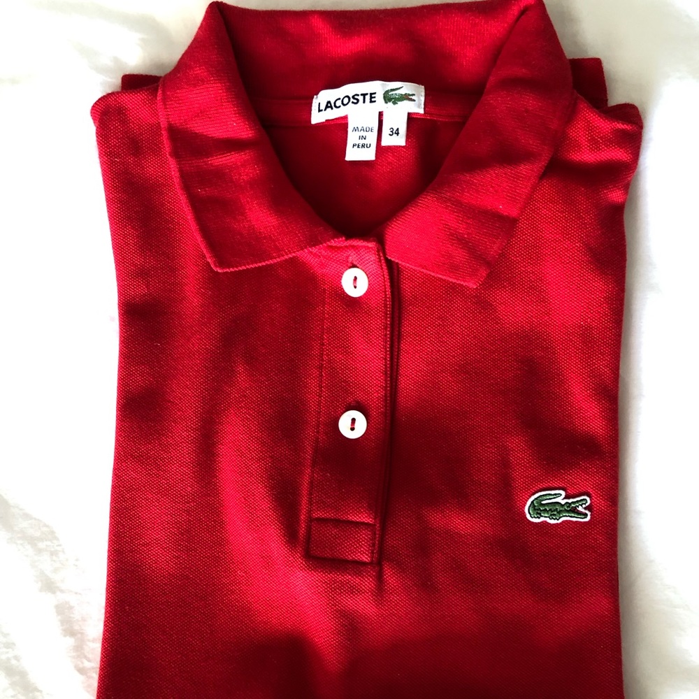 Lacoste Women’s Cotton Pique Polo Shirt 2 buttons